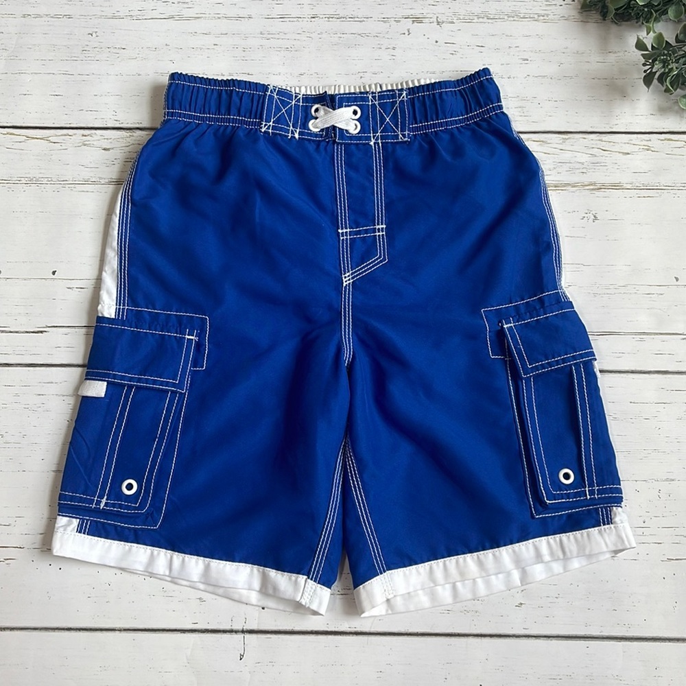 Boy’s Blue Swim Trunks